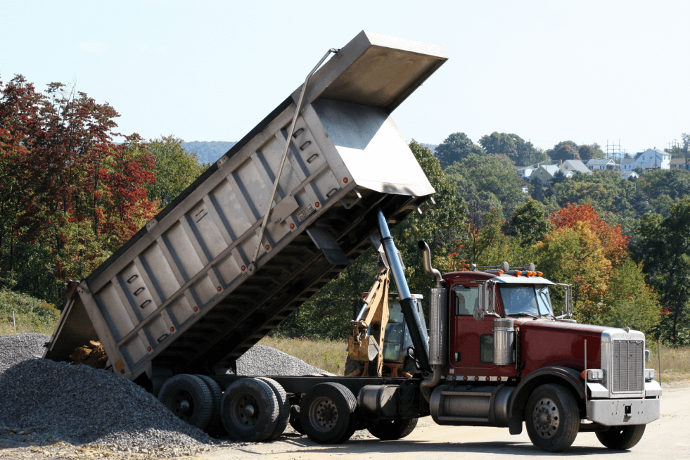 rock hauling operation